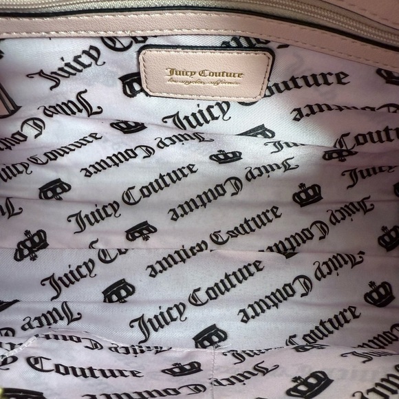 NWT Juicy Couture Juicy Lovers Club Bowler in Black/Pink - Picture 9 of 10